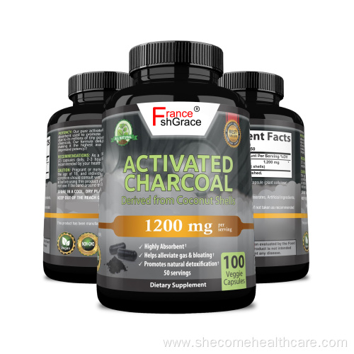 Activated Charcoal Alleviate Gas Activated Charcoal Capsules